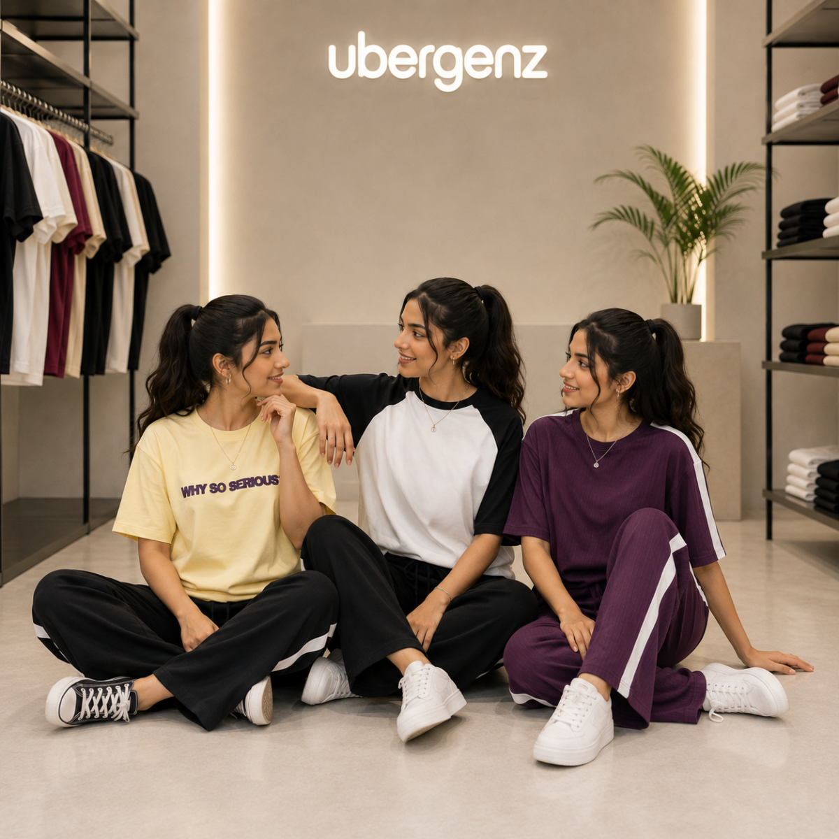 3 Women’s T-Shirt With Matching Trouser ( T7 )