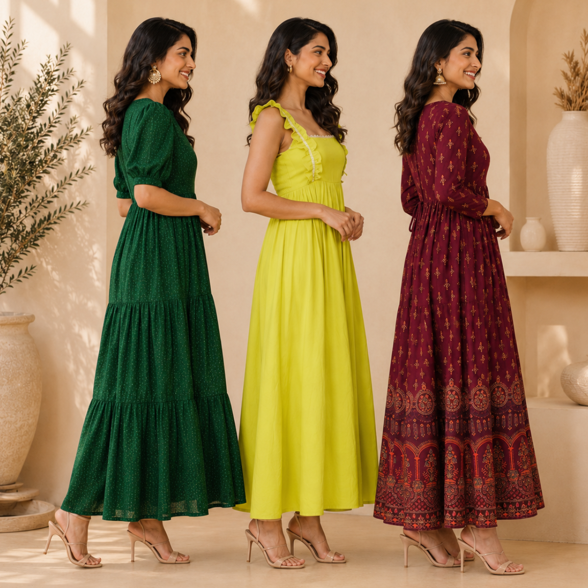 3 Women's Maxi Dress Collection ( D9 )