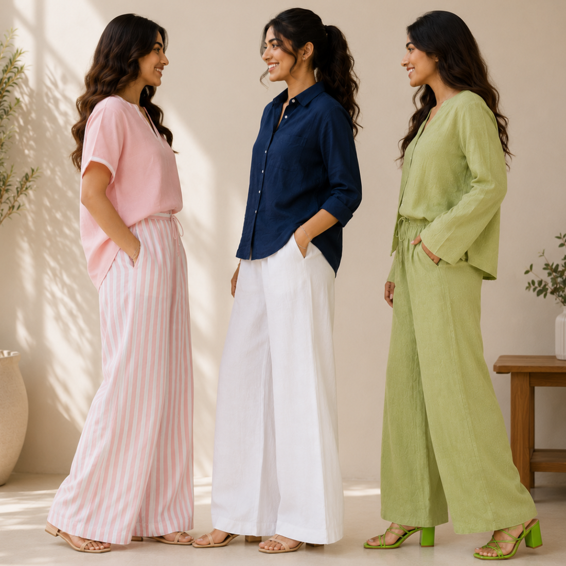 3 Linen Top with Bottom ( L9 )