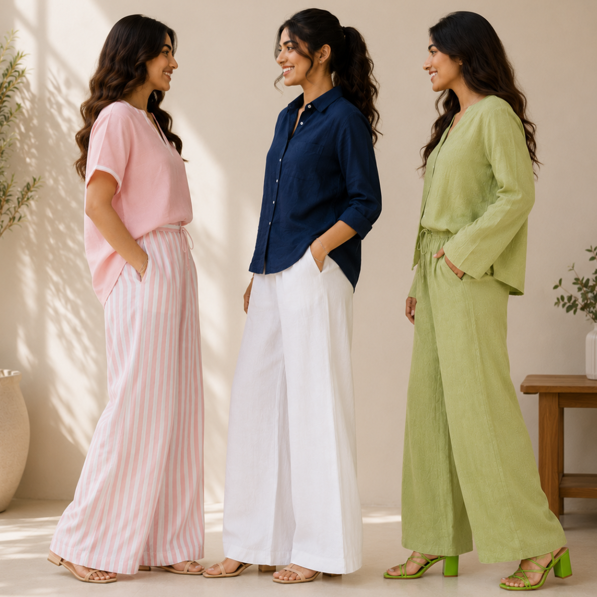 3 Linen Top with Bottom ( L9 )