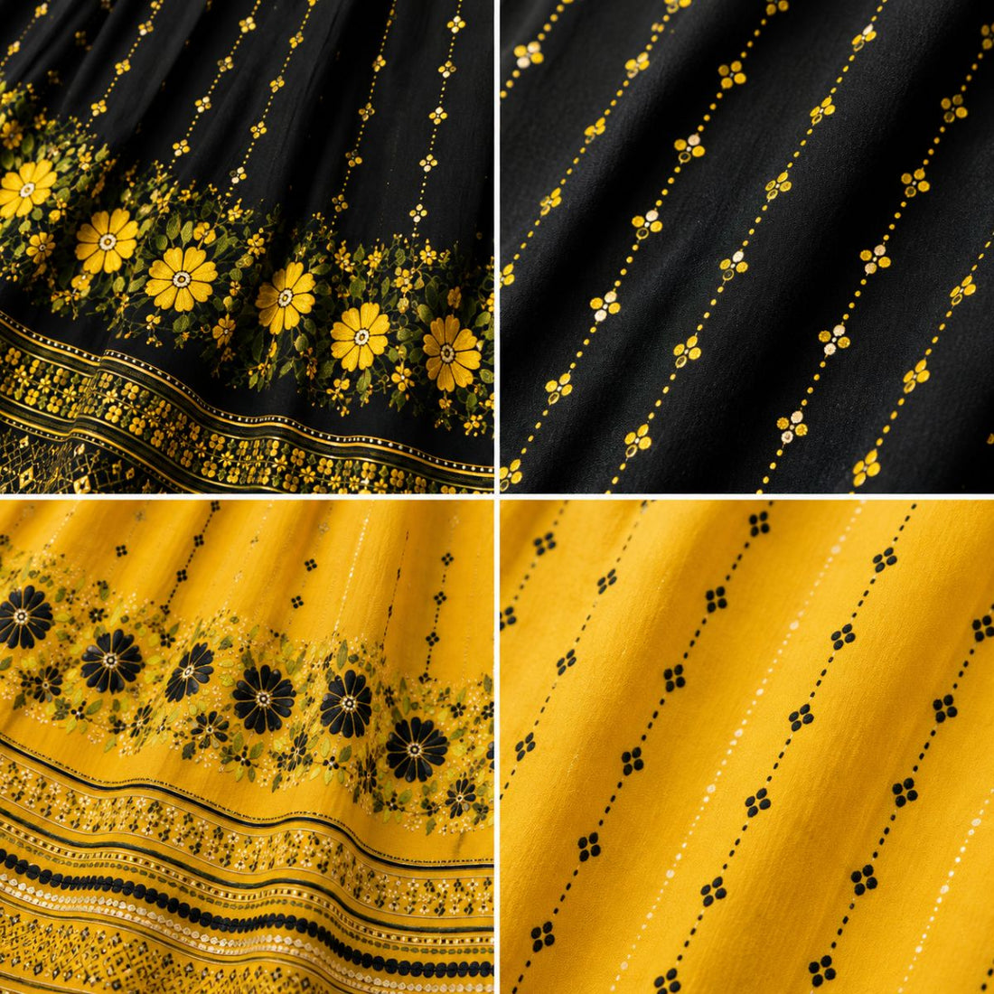 2 Pack Bohemian Ethnic Print Maxi Dress with Flowing Hem | B-13