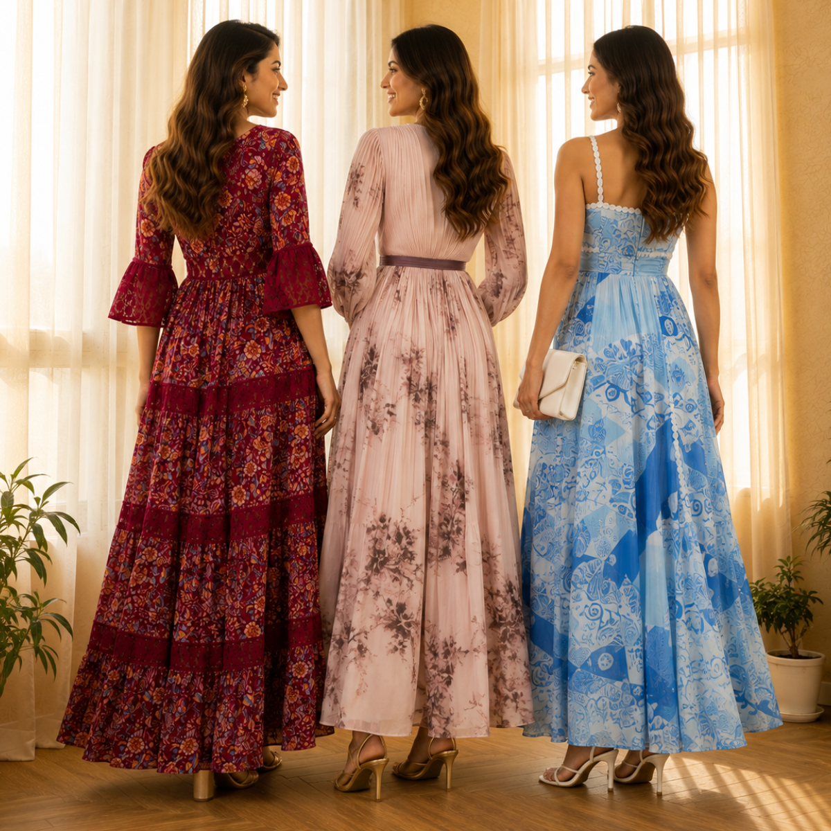 3 Women’s Stylish Maxi Dress | D-9