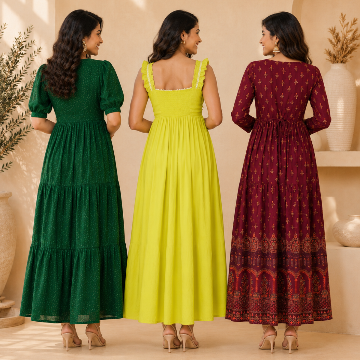 3 Women's Maxi Dress Collection ( D9 )