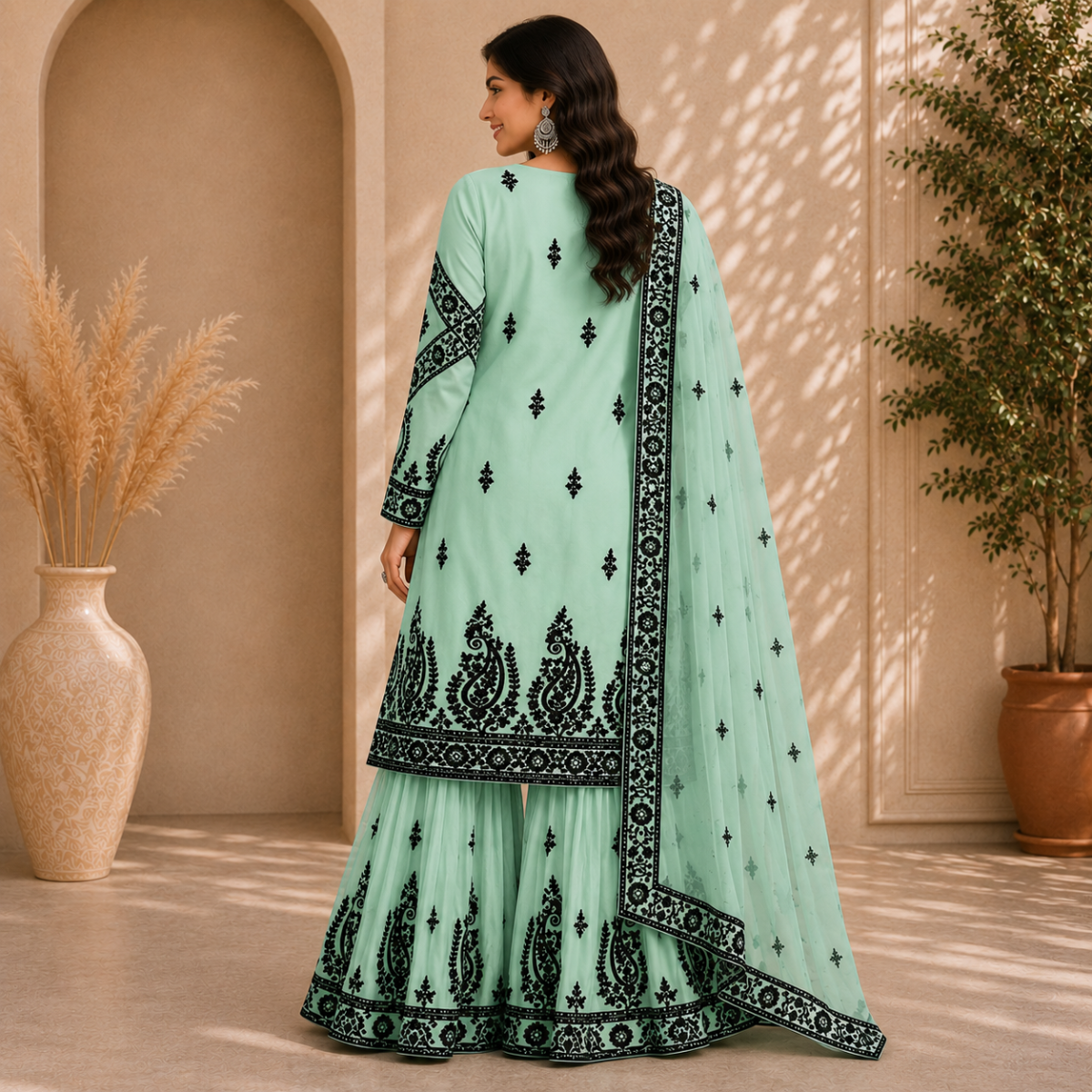 2 Combo Women’s Printed Kurta Sharara Sets | KS-2