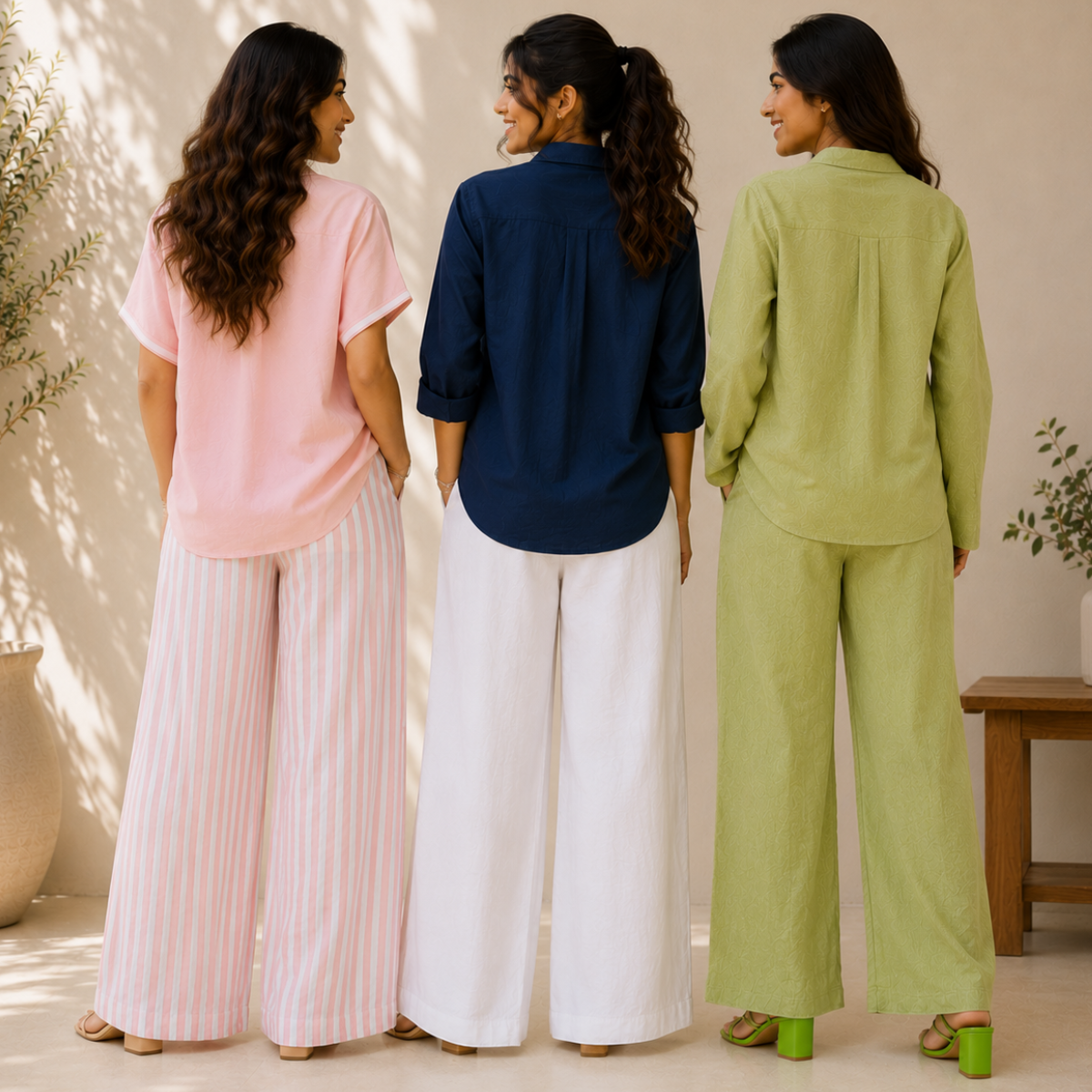 3 Linen Top with Bottom ( L9 )