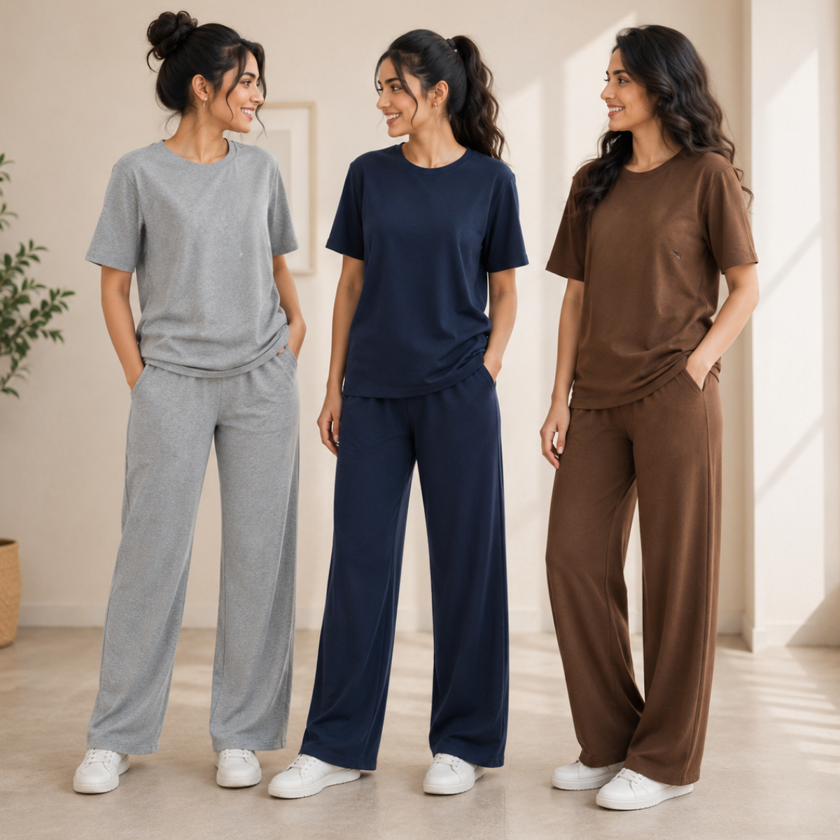3 Women's T-Shirt with Trouser | Casual Wear ( T10 )