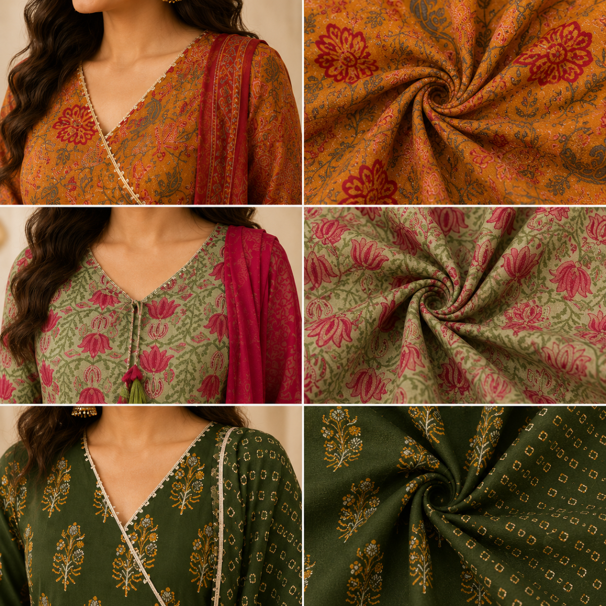 3 Women's Kurta Set with Dupatta | Comfortable Fit ( KS7 )