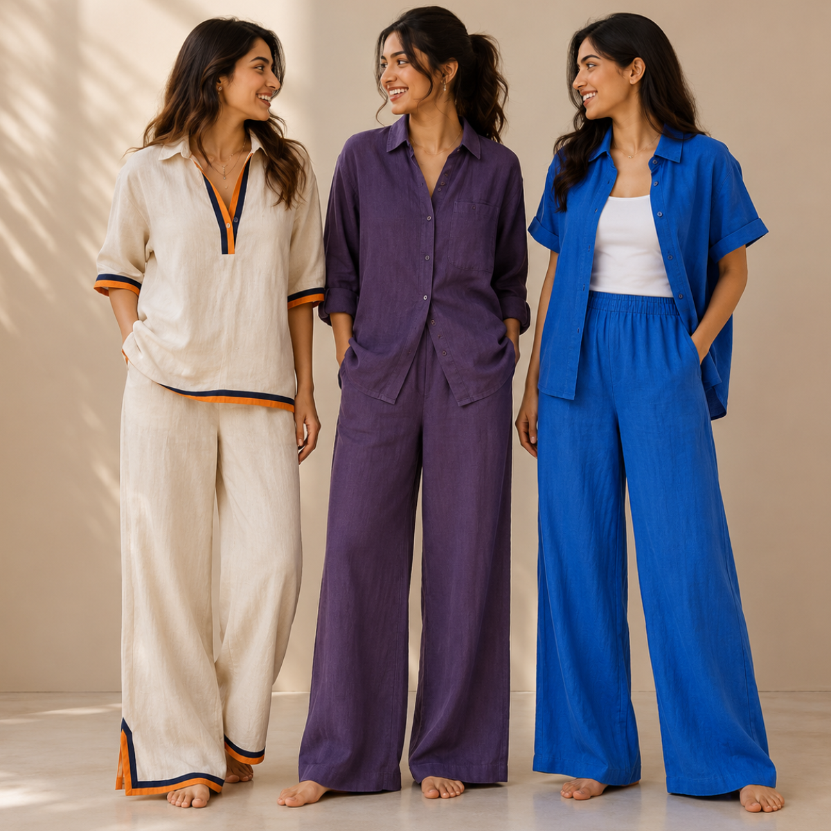 3 Linen Top with Bottom ( L10 )
