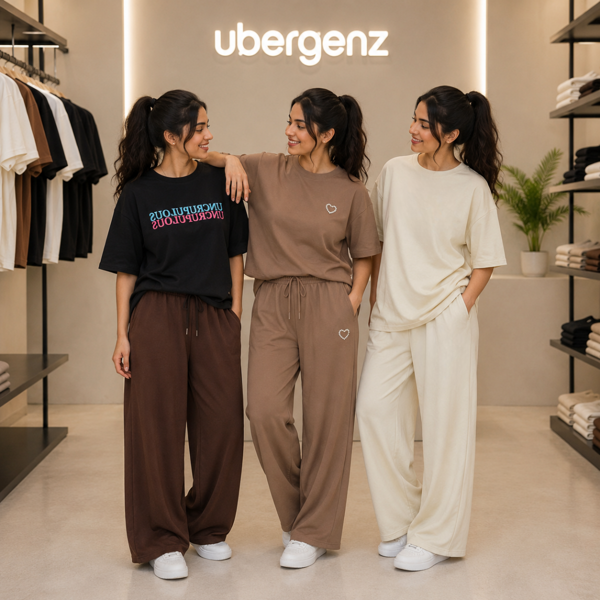 3 Women’s T-Shirt With Matching Trouser ( T8 )