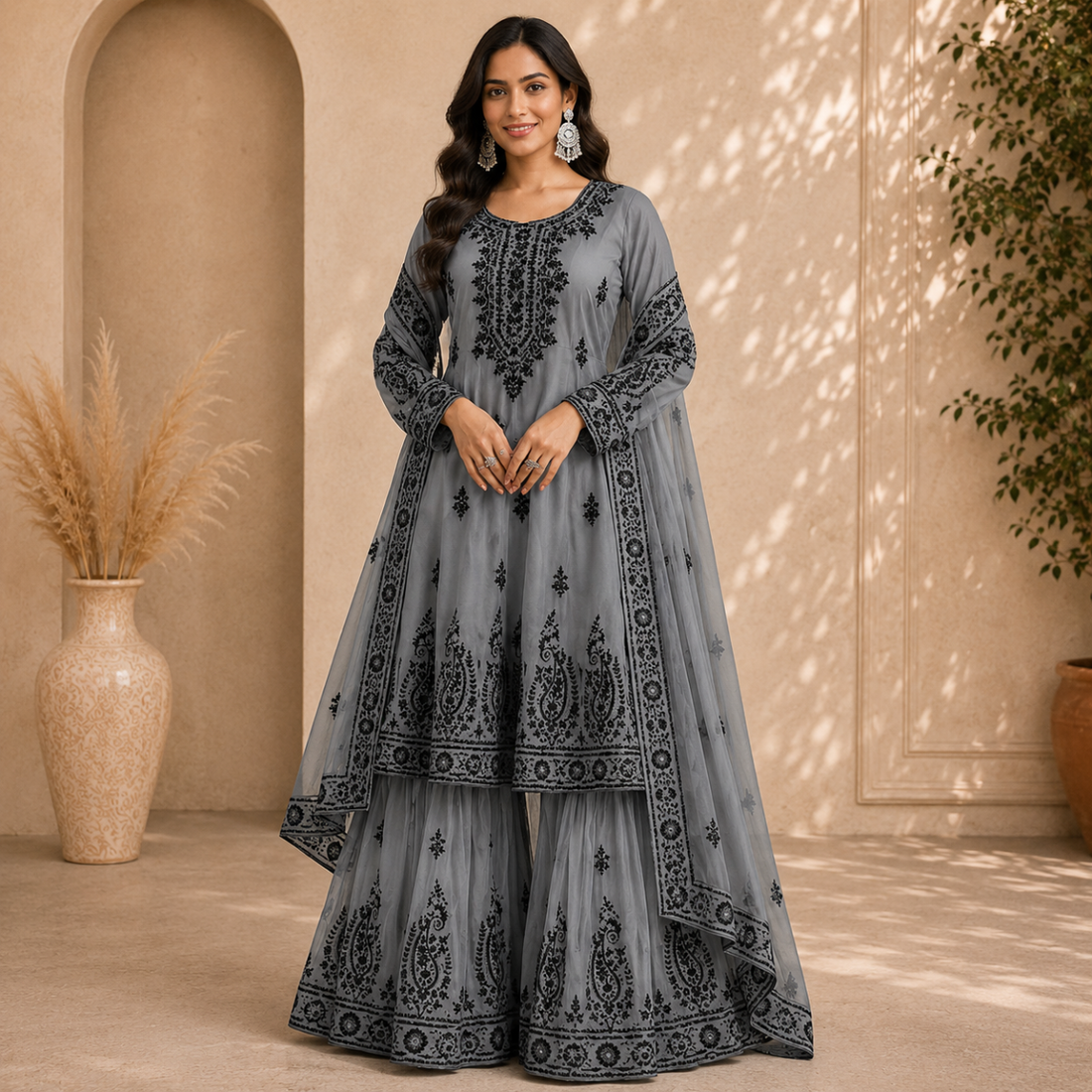 2 Combo Women’s Printed Kurta Sharara Sets | KS-1