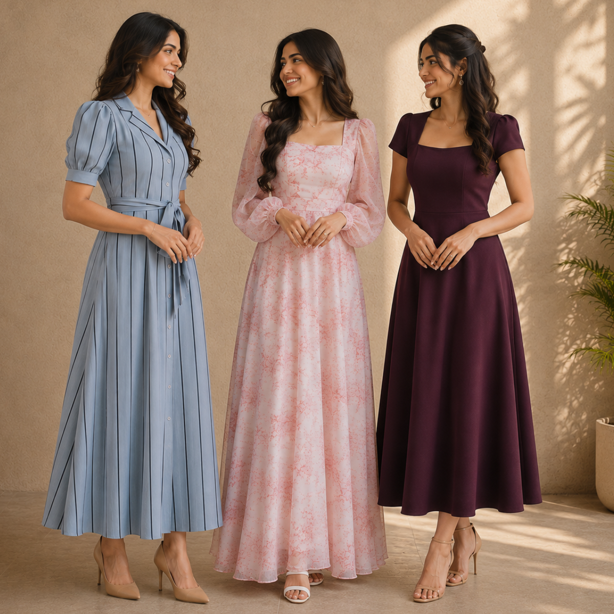 3 Women's Maxi Dress | Everyday Style Collection ( M1 )
