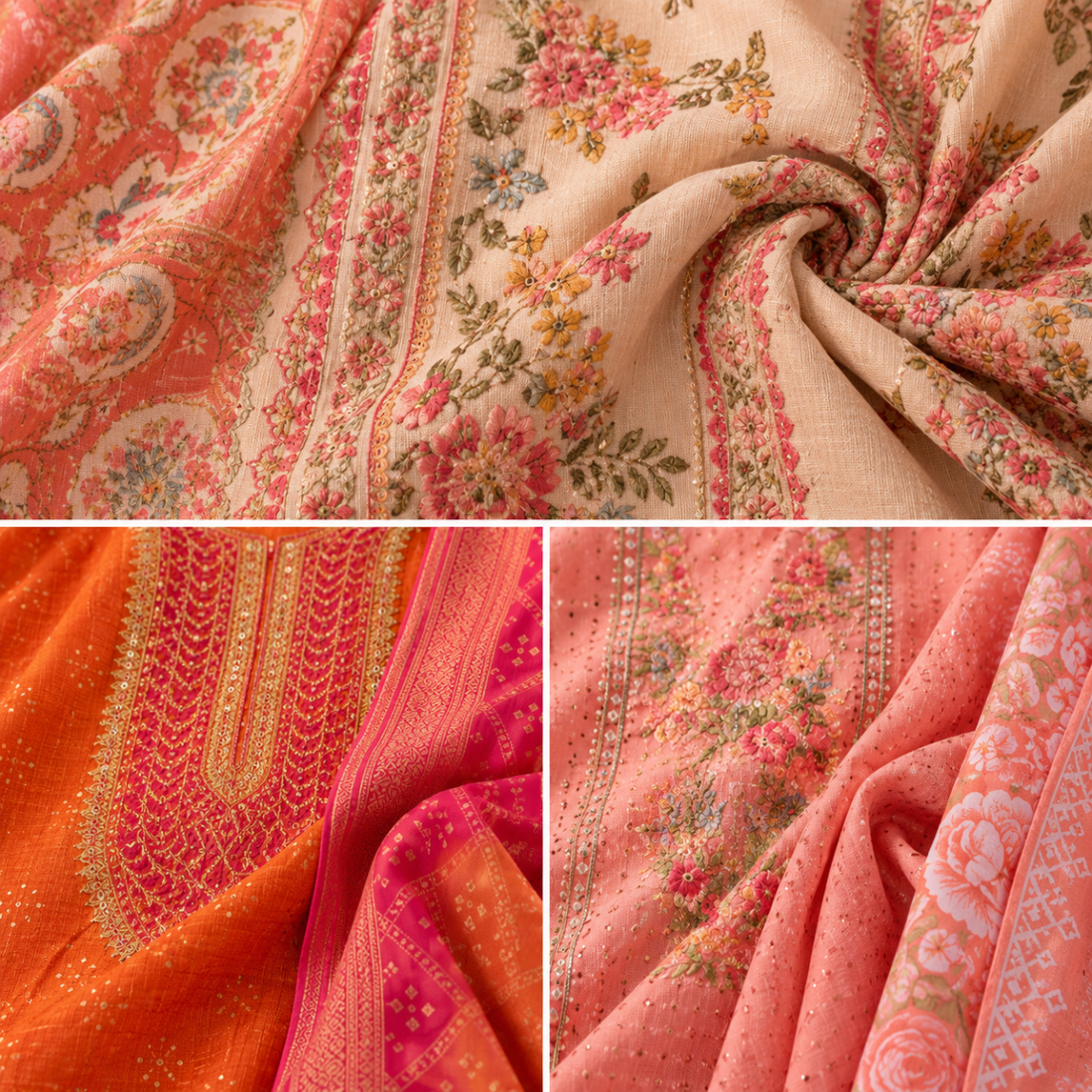3 Stylish Ethnic Kurta Sets With Dupatta | KS-1