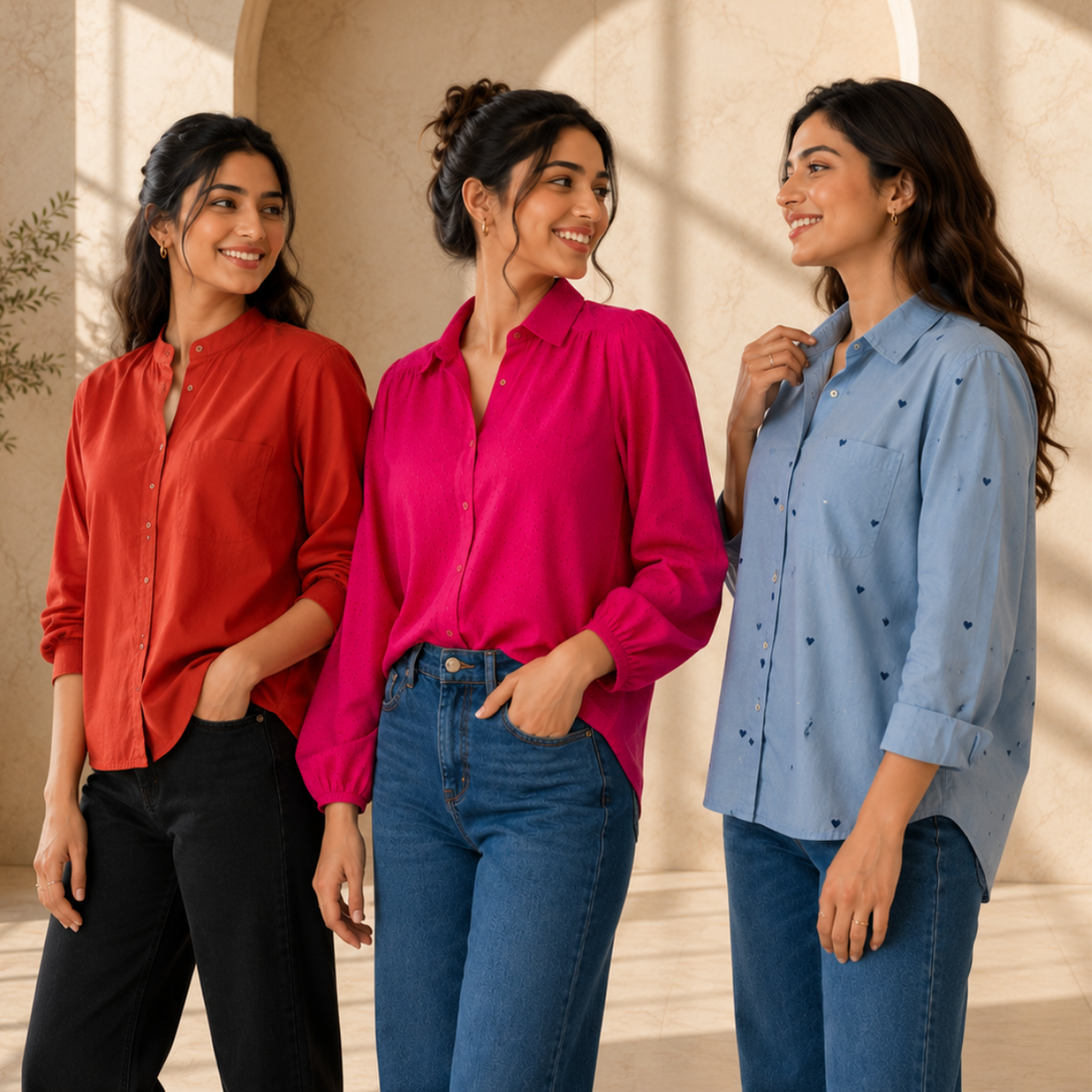 3 Women's Casual Shirt Collection ( S1 )