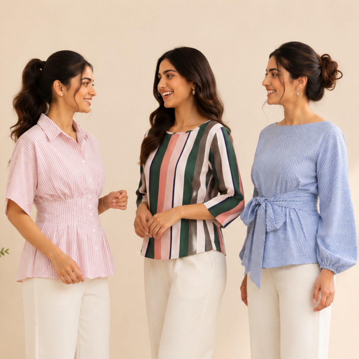 3 Women's Casual Western Tops ( CW-1 )
