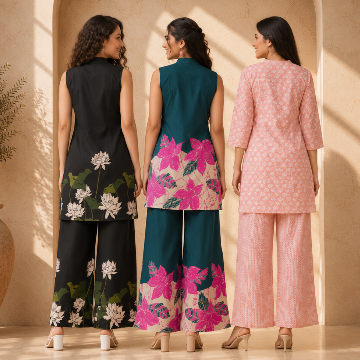 3 Women's Daily Wear Co-Ord Set ( D10 )