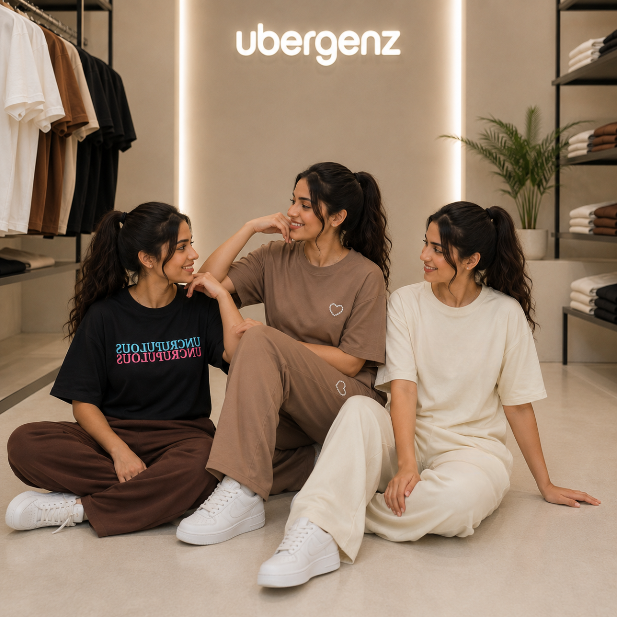 3 Women’s T-Shirt With Matching Trouser ( T8 )