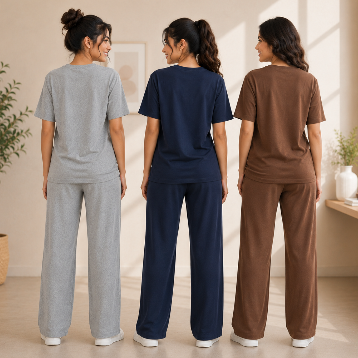 3 Women's T-Shirt with Trouser | Casual Wear ( T10 )