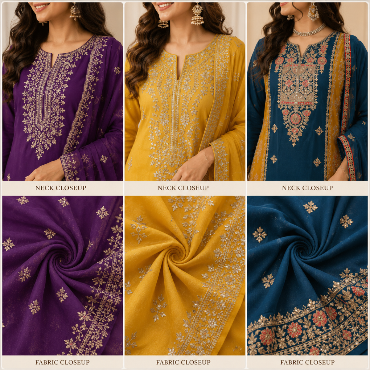 3 Women's Kurta Set with Dupatta | Comfortable Fit ( KS8 )