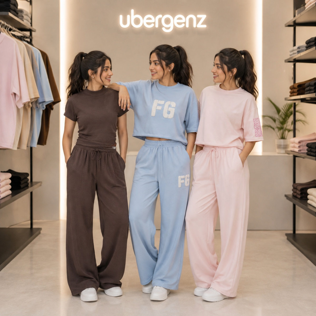 3 Women’s T-Shirt With Matching Trouser ( T9 )