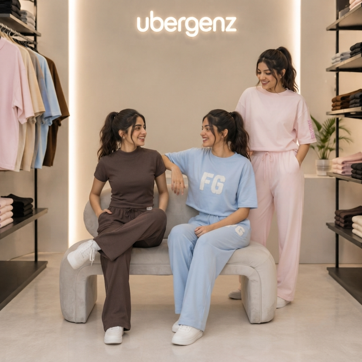 3 Women’s T-Shirt With Matching Trouser ( T9 )