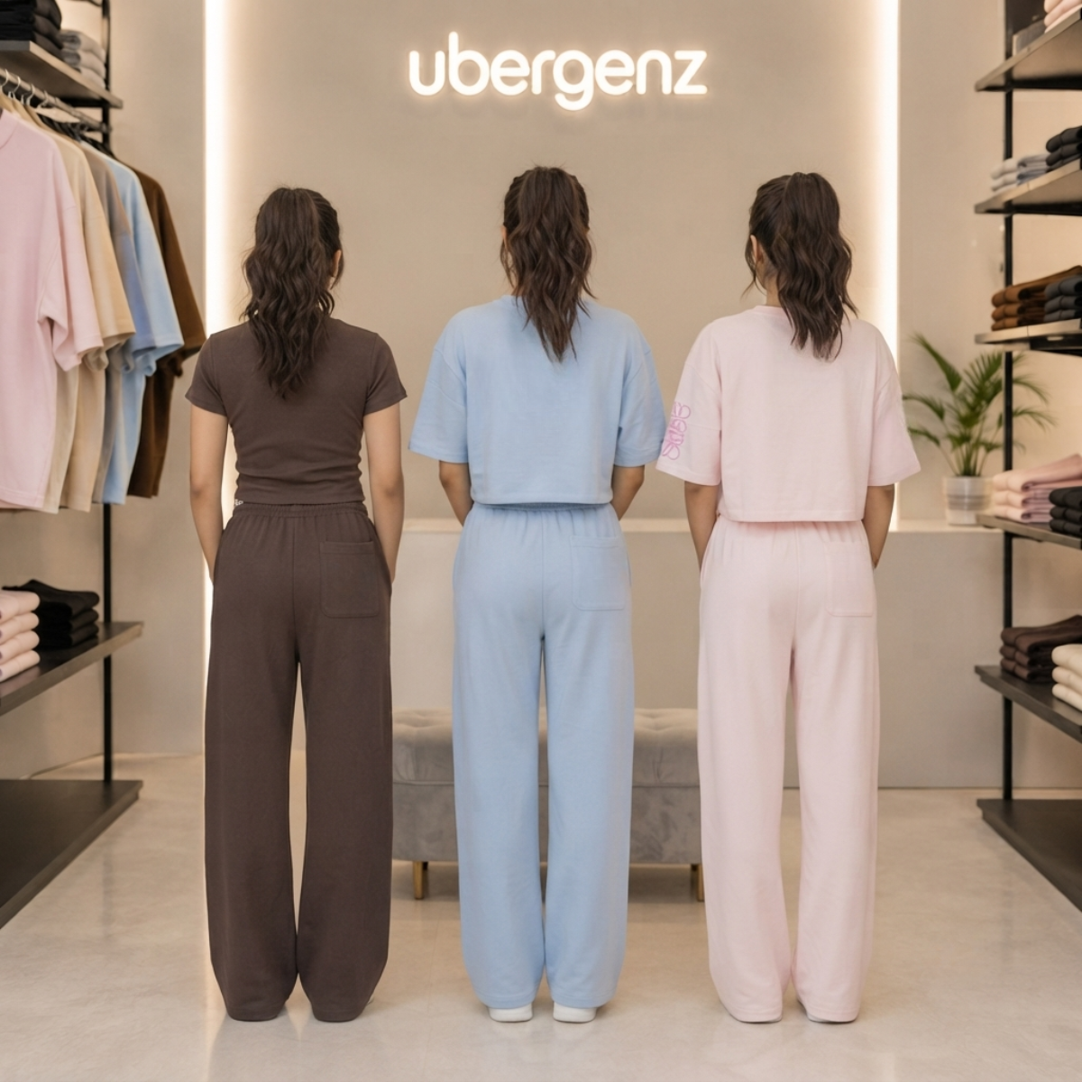 3 Women’s T-Shirt With Matching Trouser ( T9 )