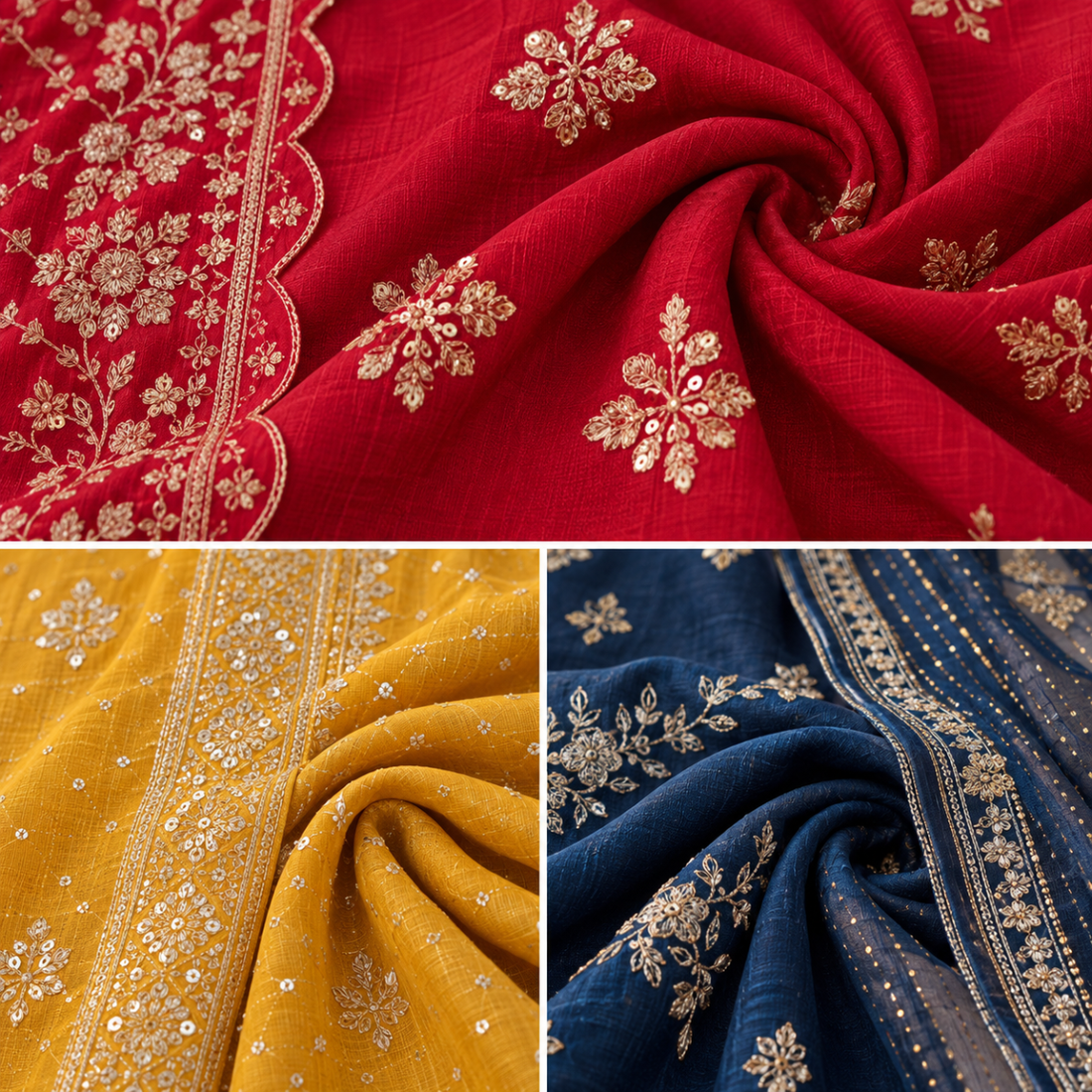 3 Stylish Ethnic Kurta Sets With Dupatta | KS-10