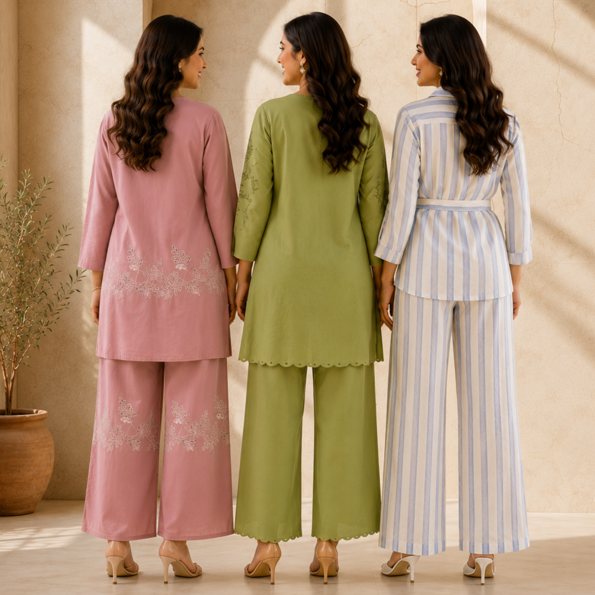 3 Women's Daily Wear Co-Ord Set ( D1 )