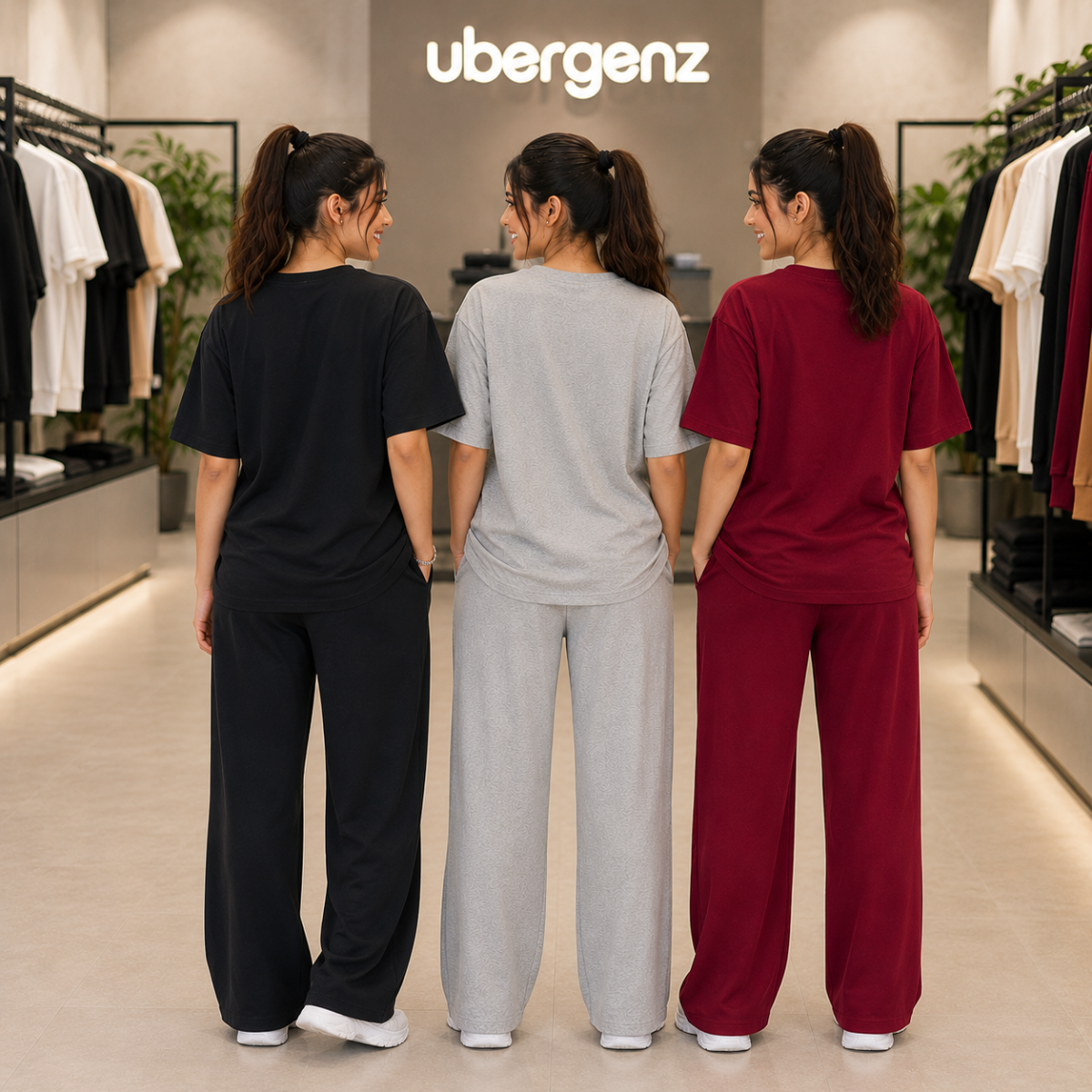 3 Women’s T-Shirt With Matching Trouser ( T1 )