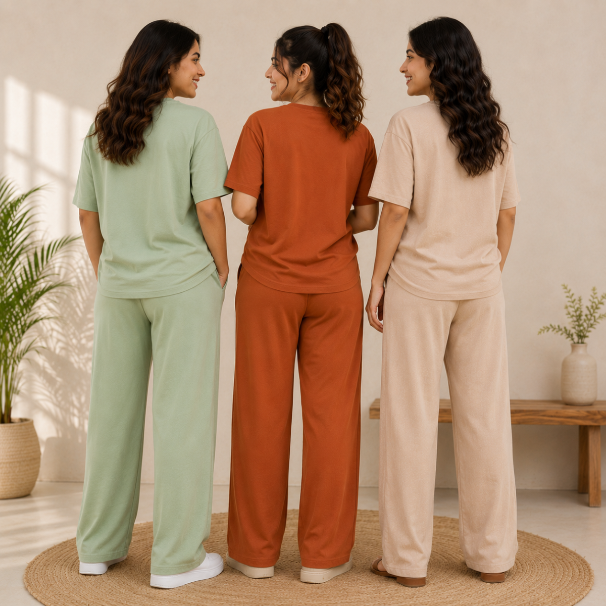 Women's Daily Wear T-Shirt with Trouser ( T1 )