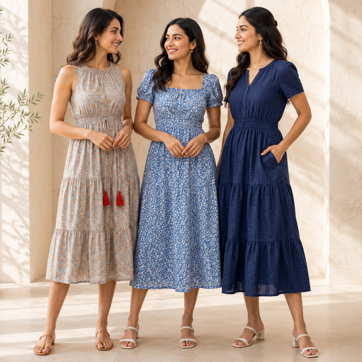 3 Women's Maxi Dress Collection | Everyday Style ( M2 )