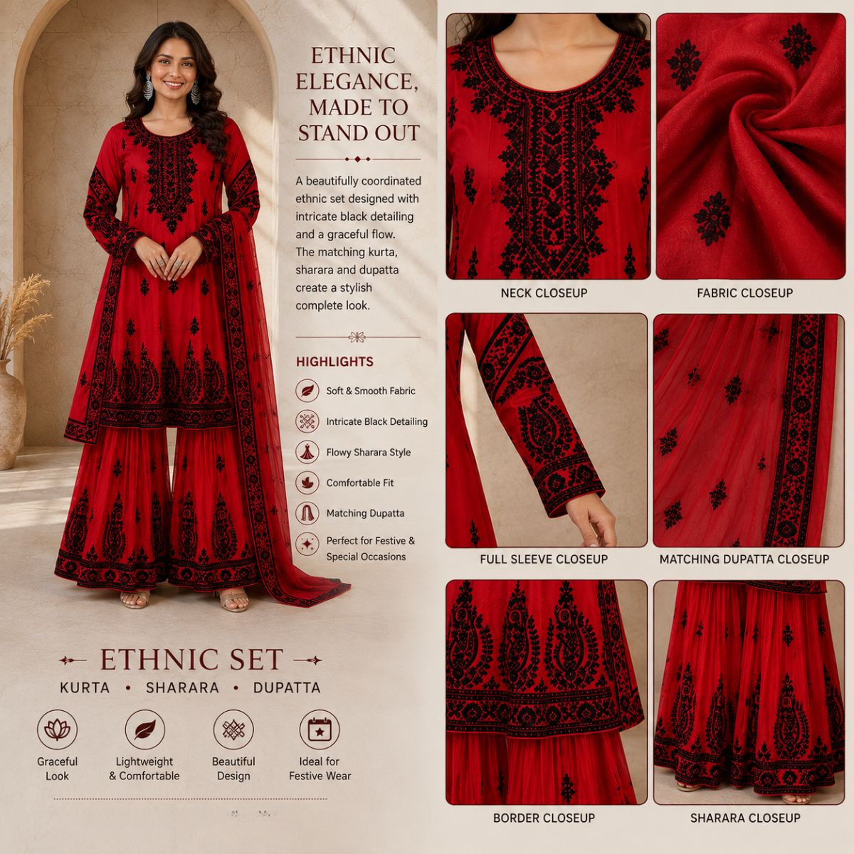 2 Pack White Chinnon Embroidery Readymade Suits Stitched | B-16