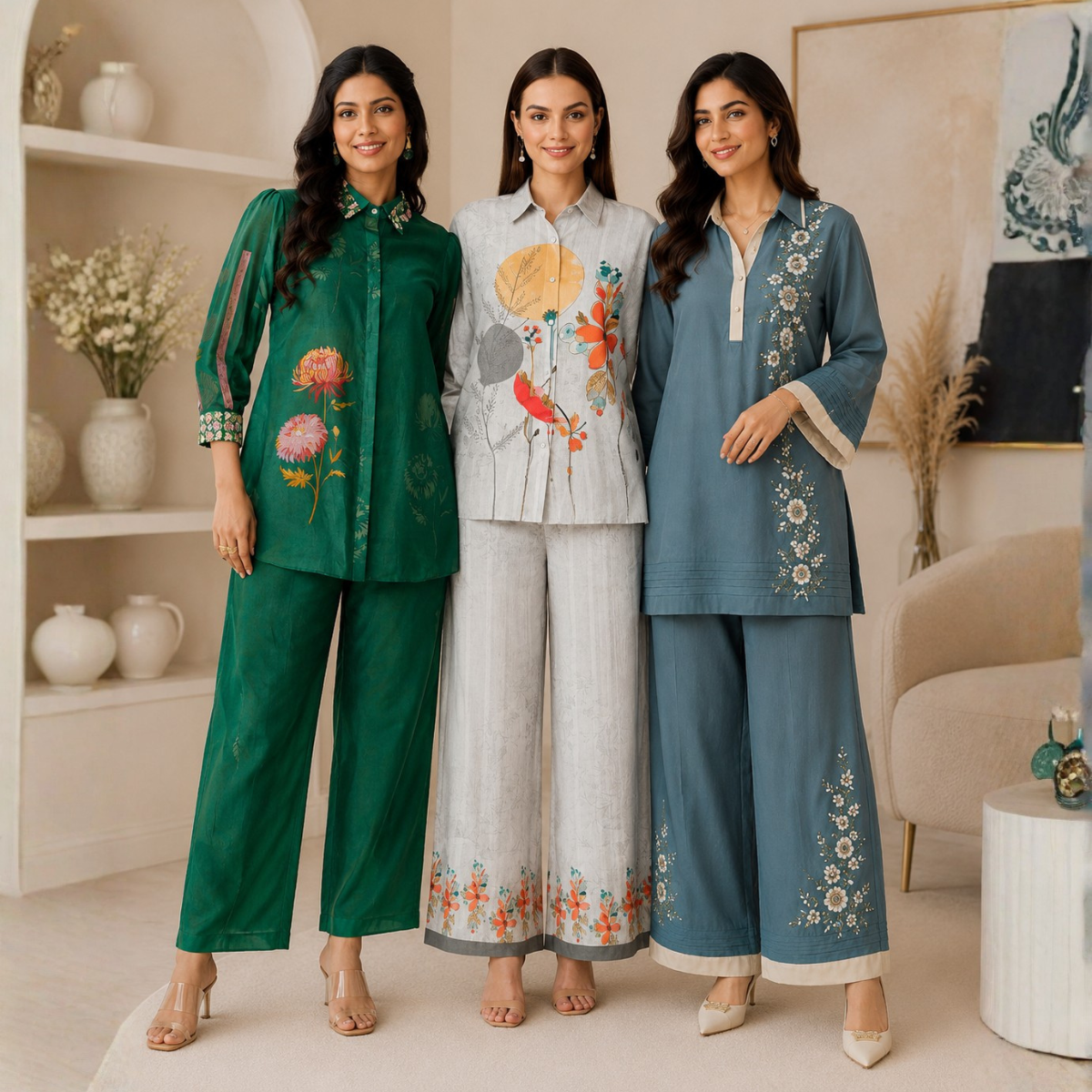 3 Co-Ord Sets Easy Wear For Women ( CS-4 )