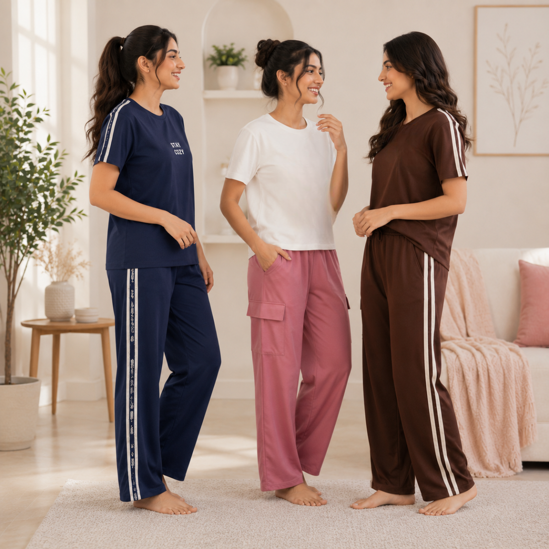 Women's Daily Wear T-Shirt with Trouser ( T2 )