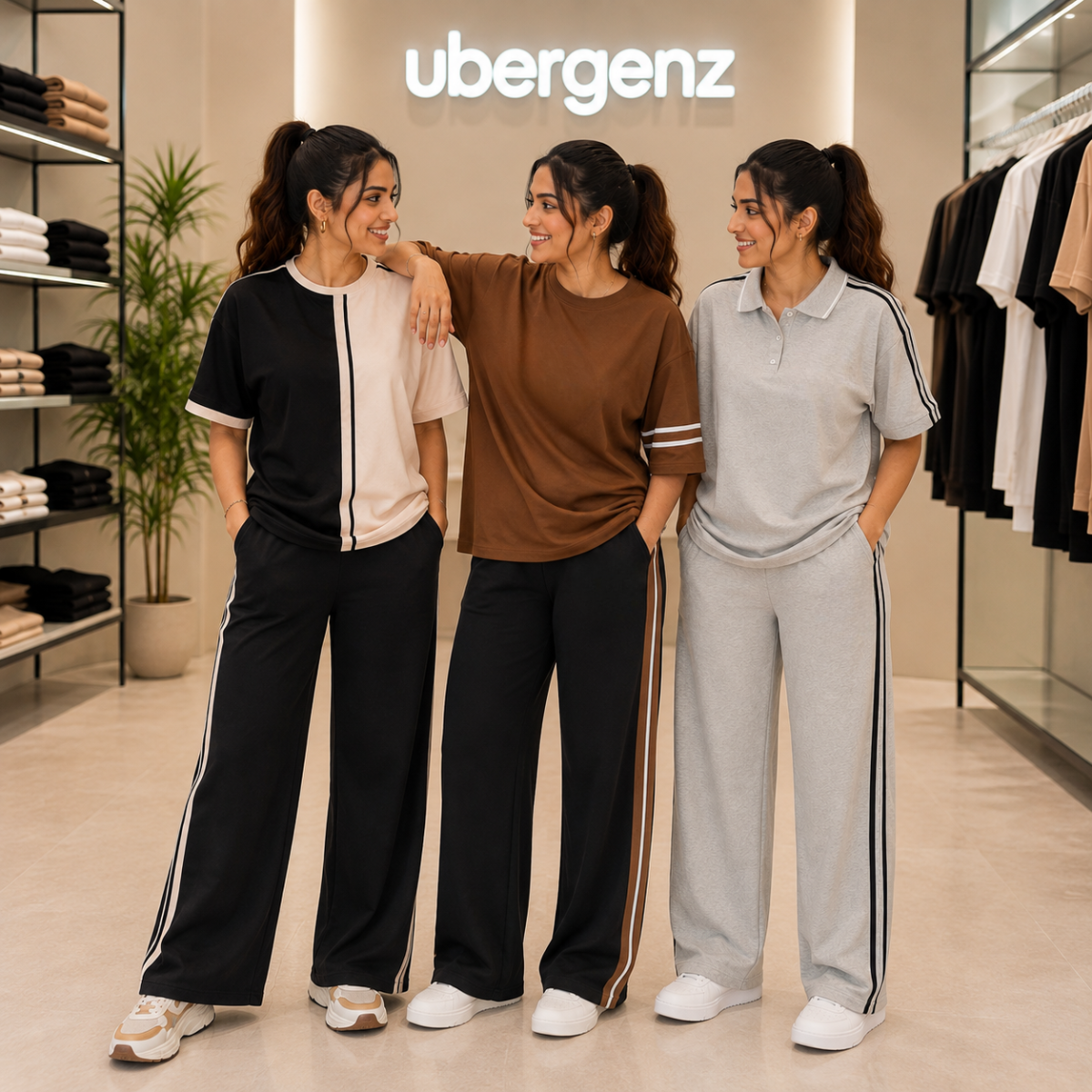 3 Women’s T-Shirt With Matching Trouser ( T2 )