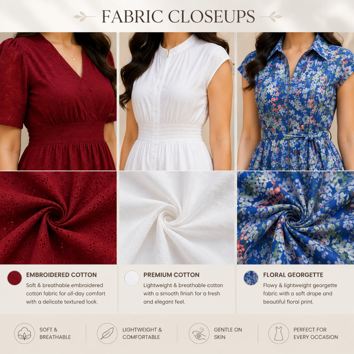 3 Pack Maxi Dress Combo | Trendy Long Dresses with FREE Black Palazzo | MD-02