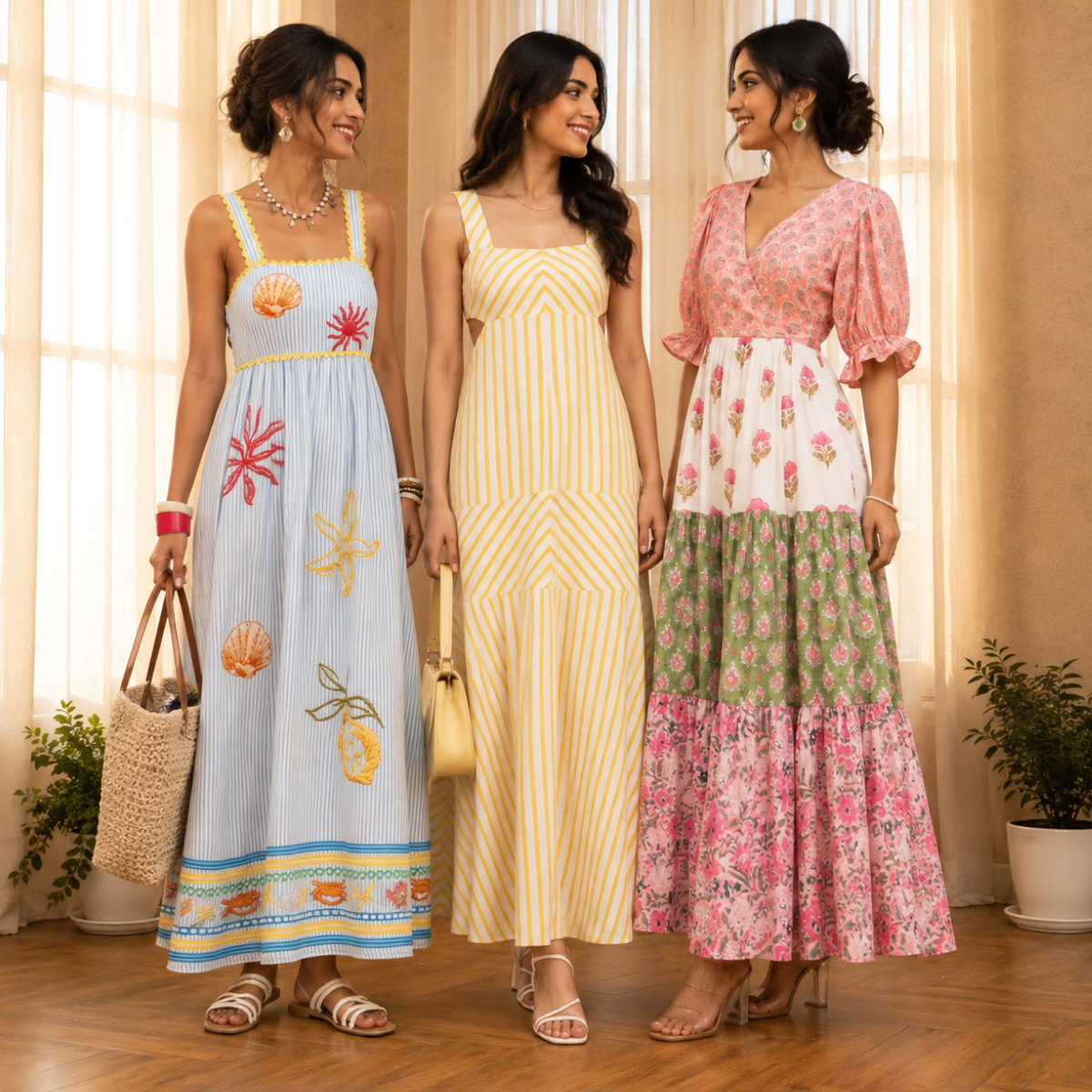 3 Women’s Stylish Maxi Dress | D-3