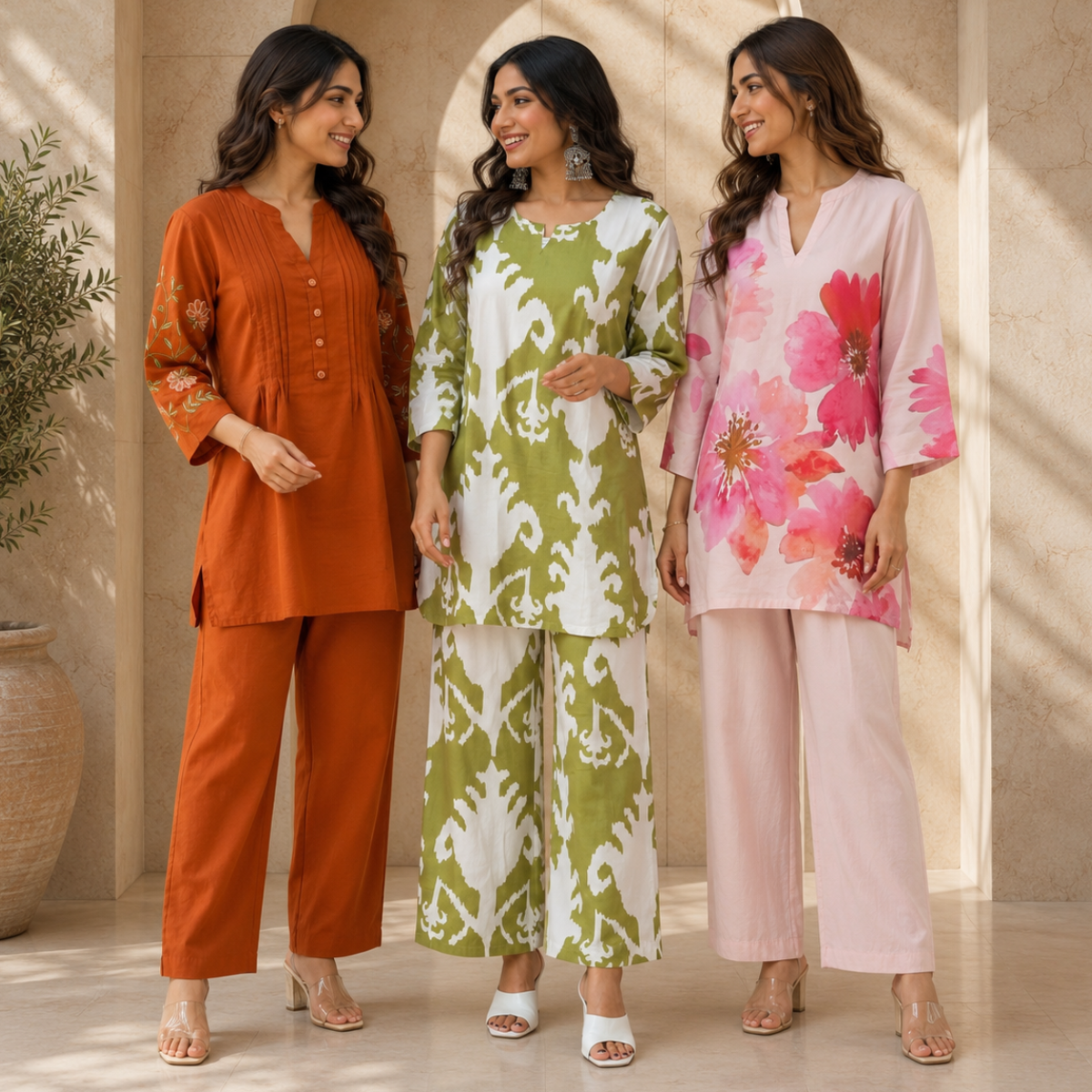 3 Women's Daily Wear Co-Ord Set ( D3 )