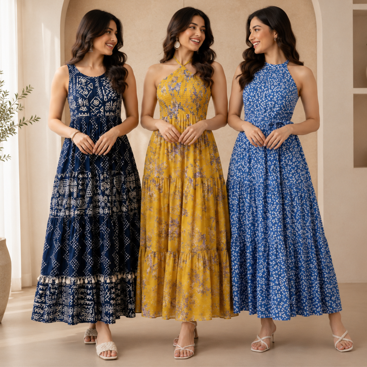 3 Women's Maxi Dress Collection | Everyday Style ( M3 )