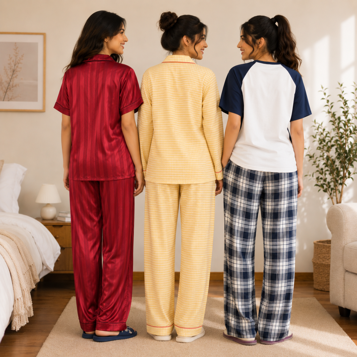 3 Women's Comfortable Night Suit Set ( N-3 )