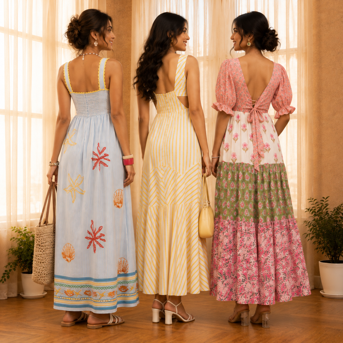 3 Women’s Stylish Maxi Dress | D-3