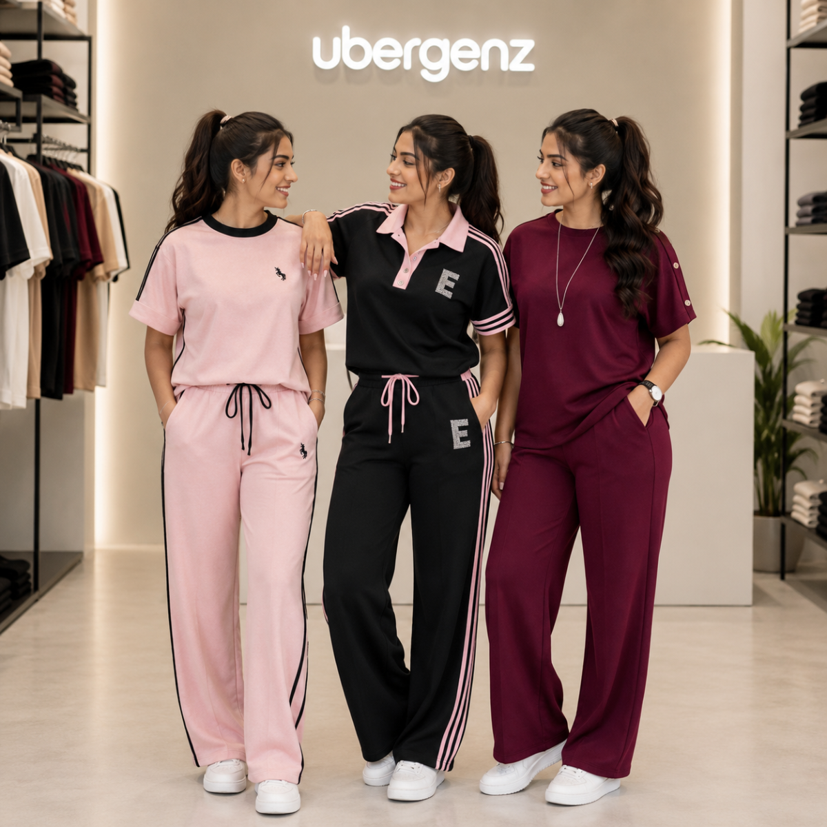 3 Women’s T-Shirt With Matching Trouser ( T3 )