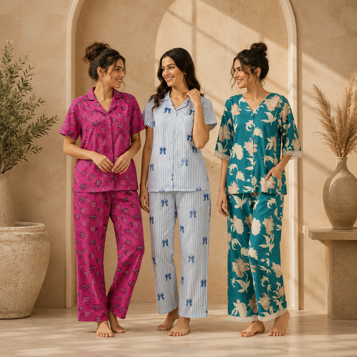 3 Women’s Casual Nightwear Sets | C4