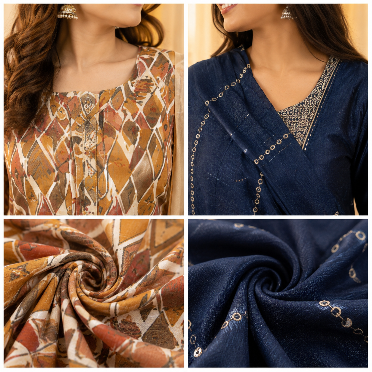 2 Combo Women’s Kurta Sets with Dupatta ( K3 )