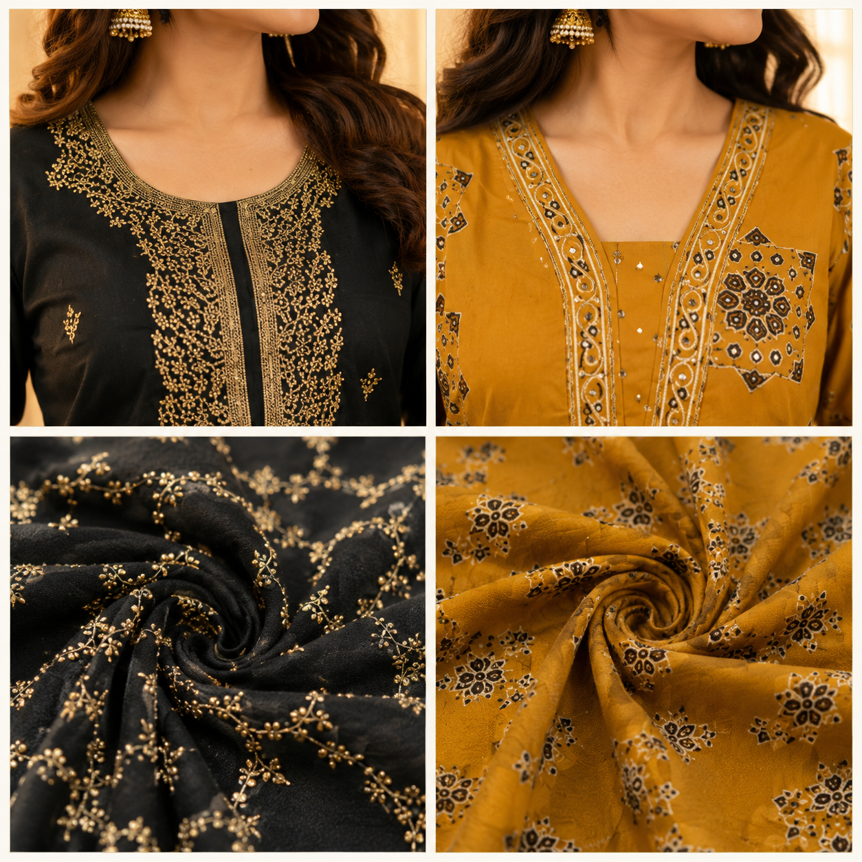 2 Combo Women’s Kurta Sets with Dupatta ( K4 )