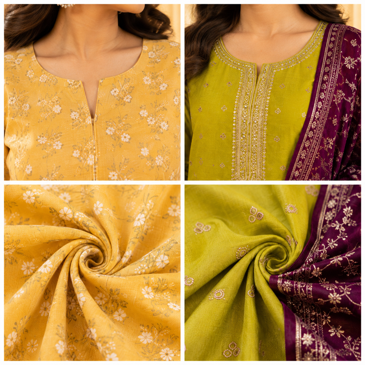 2 Combo Women’s Kurta Sets with Dupatta ( K5 )