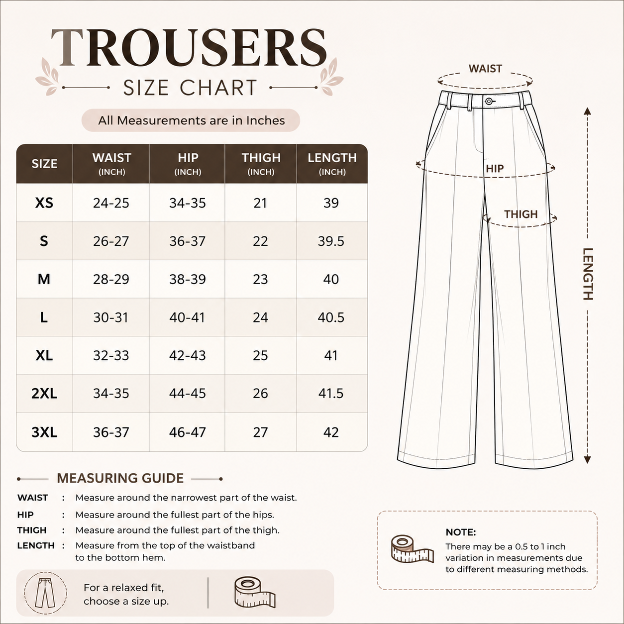 3 Women's High Waist Trousers ( T5 )