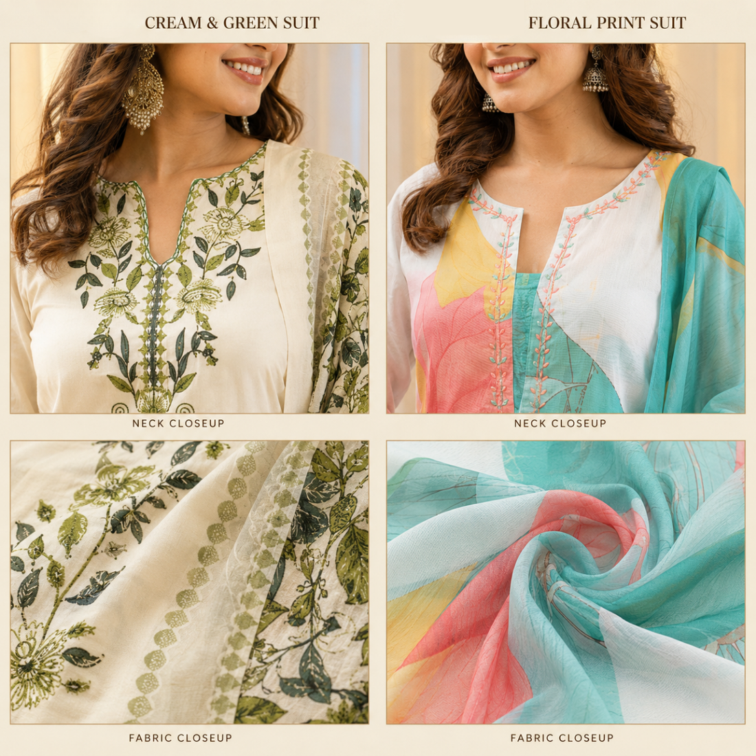 2 Combo Women’s Kurta Sets with Dupatta ( K1 )