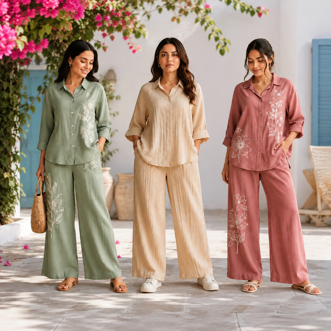 Floral Printed Co-Ord for Women | Pack of 3 | Casual Wear Collection