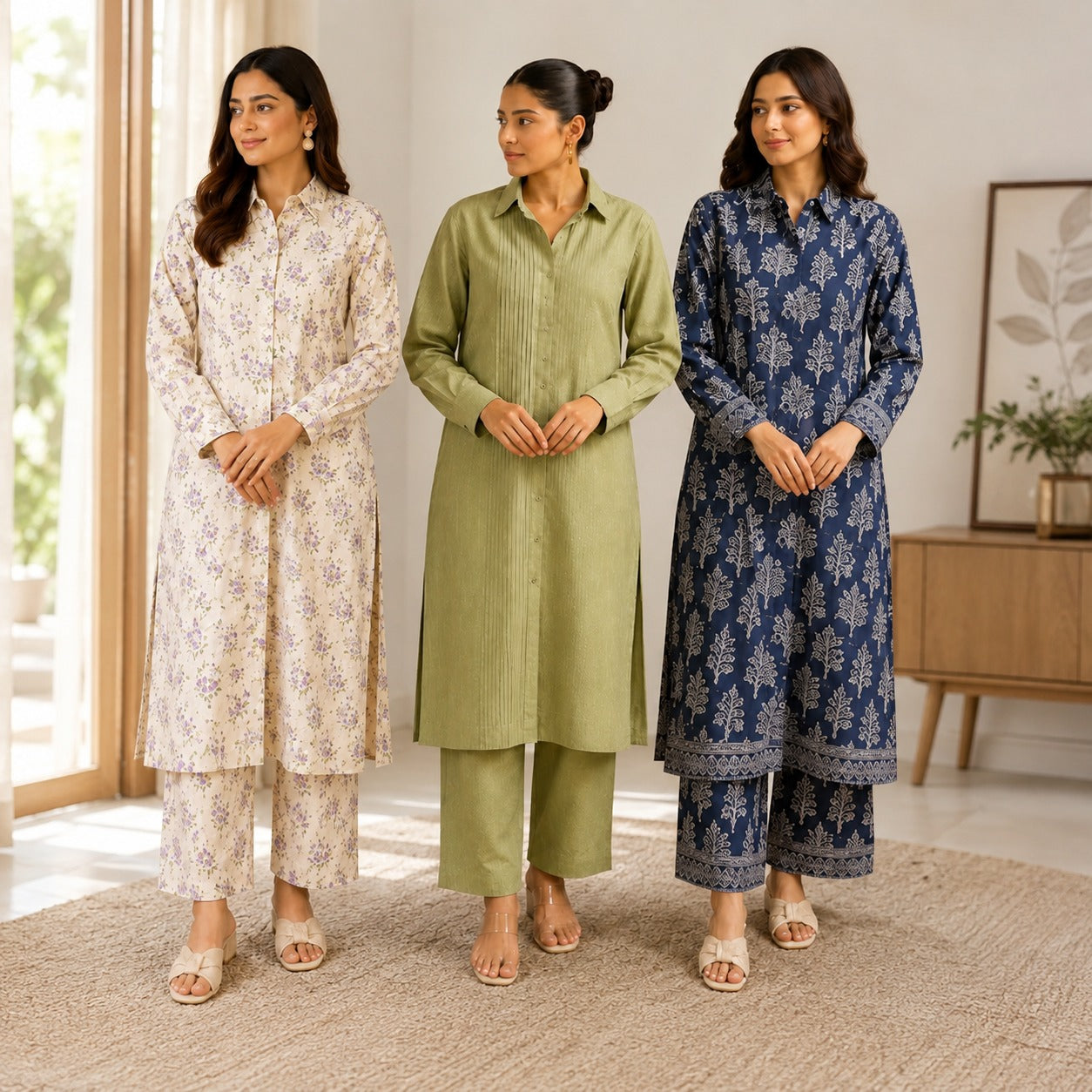 Women’s Kurta Pant | Pack of 3 |  Printed Ethnic Casual Wear