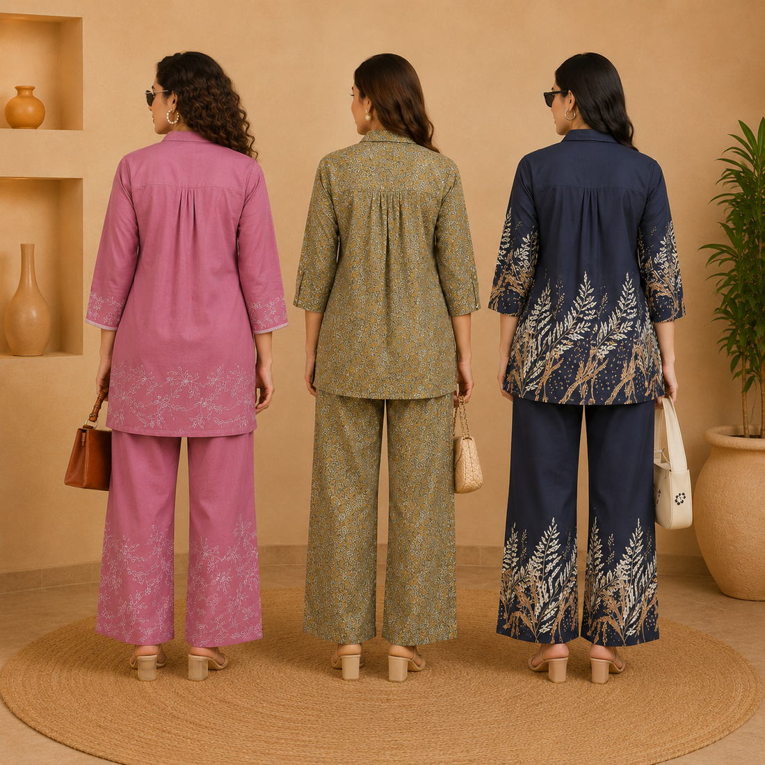 Women’s Co-Ord | Pack of 3 | Printed Casual Wear